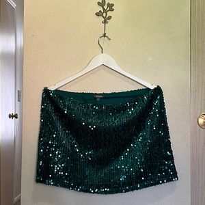 Sparkly mini skirt